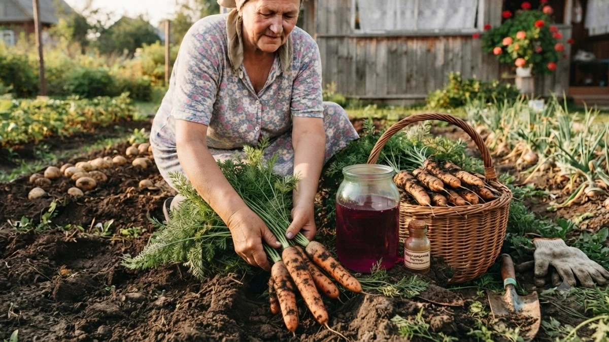 Por qué los agricultores expertos añaden ácido bórico al agua de riego de las zanahorias