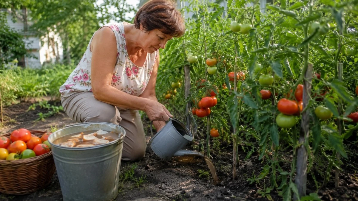 Por qué los agricultores expertos añaden restos de pan a sus tomateras en agosto