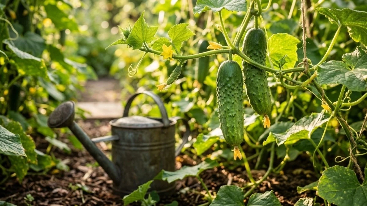 Por qué los agricultores ponen una cucharada de bicarbonato en el riego de los pepinos