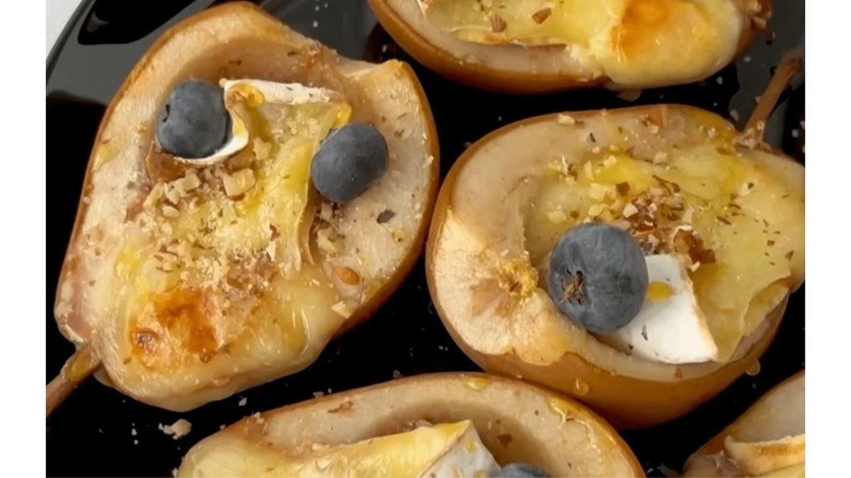 El postre de pera y camembert que parece sacado de un restaurante con 7 estrellas Michelin