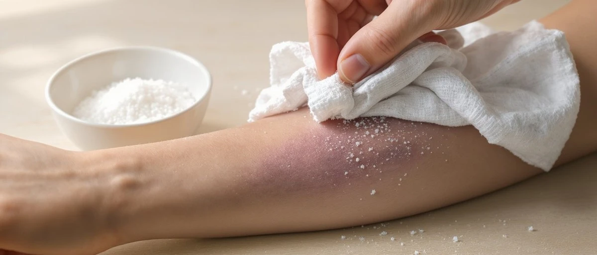 El truco secreto de la sal para aliviar moretones y reducir la hinchazón