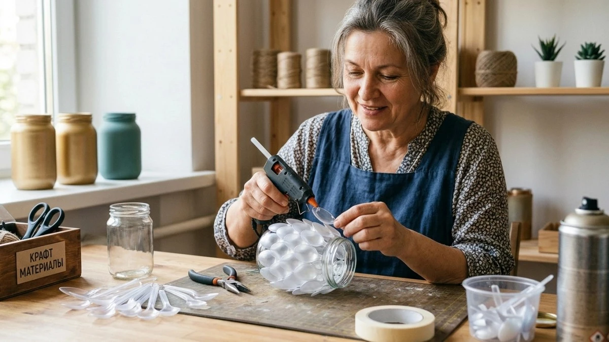 El truco de las cucharas de plástico que convierte la basura en decoración de lujo