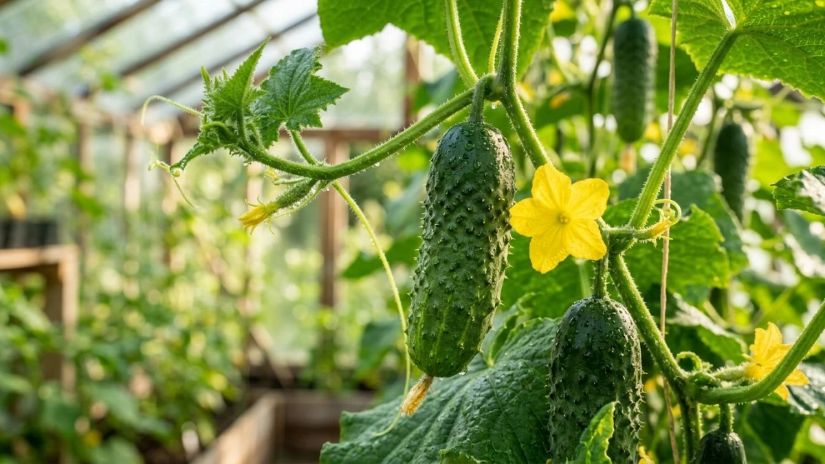 Cuatro cucharadas de bicarbonato por cubo: el secreto para recoger 13 kilos de pepinos por planta