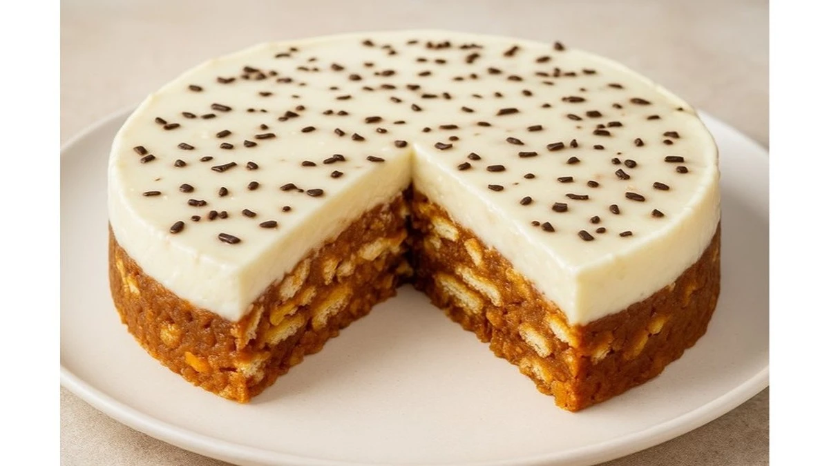 Tarta de manzana sin horno: el postre que engañará a tus invitados