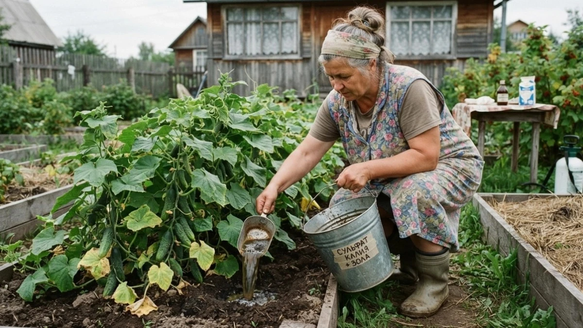 El truco del potasio para que tus plantas de pepino sigan dando frutos hasta el otoño