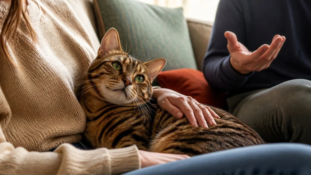 Por qué tu gato ignora al que lo alimenta y elige a otra persona