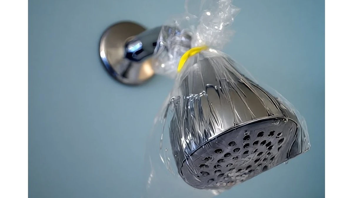 Limpia tu alcachofa de ducha sin desmontarla: solo necesitas una bolsa y vinagre blanco